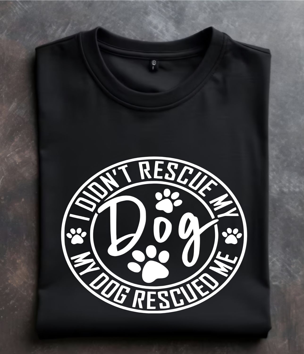 My dog rescued me Unisex Tshirt or Sweatshirt with option for rescues logo on back