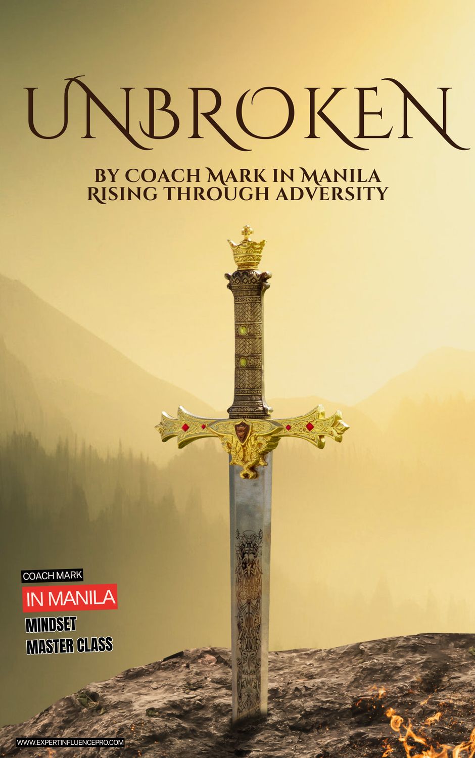 Unbroken: Rising Through Adversity. Coach Mark in Manila Warrior Mindset Masterclass E book and MP3 audio.