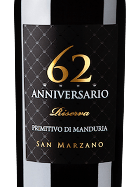 San Marzano Anniversario 62 Riserva Primitivo di Manduria