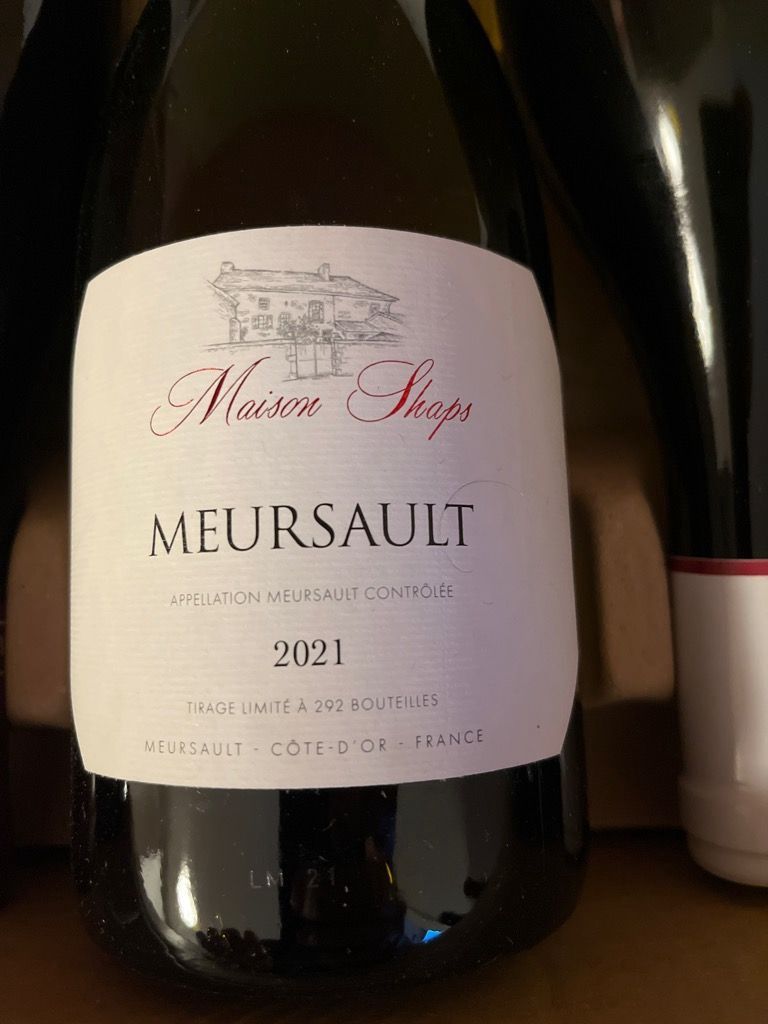 Maison Shaps Meursault 2019