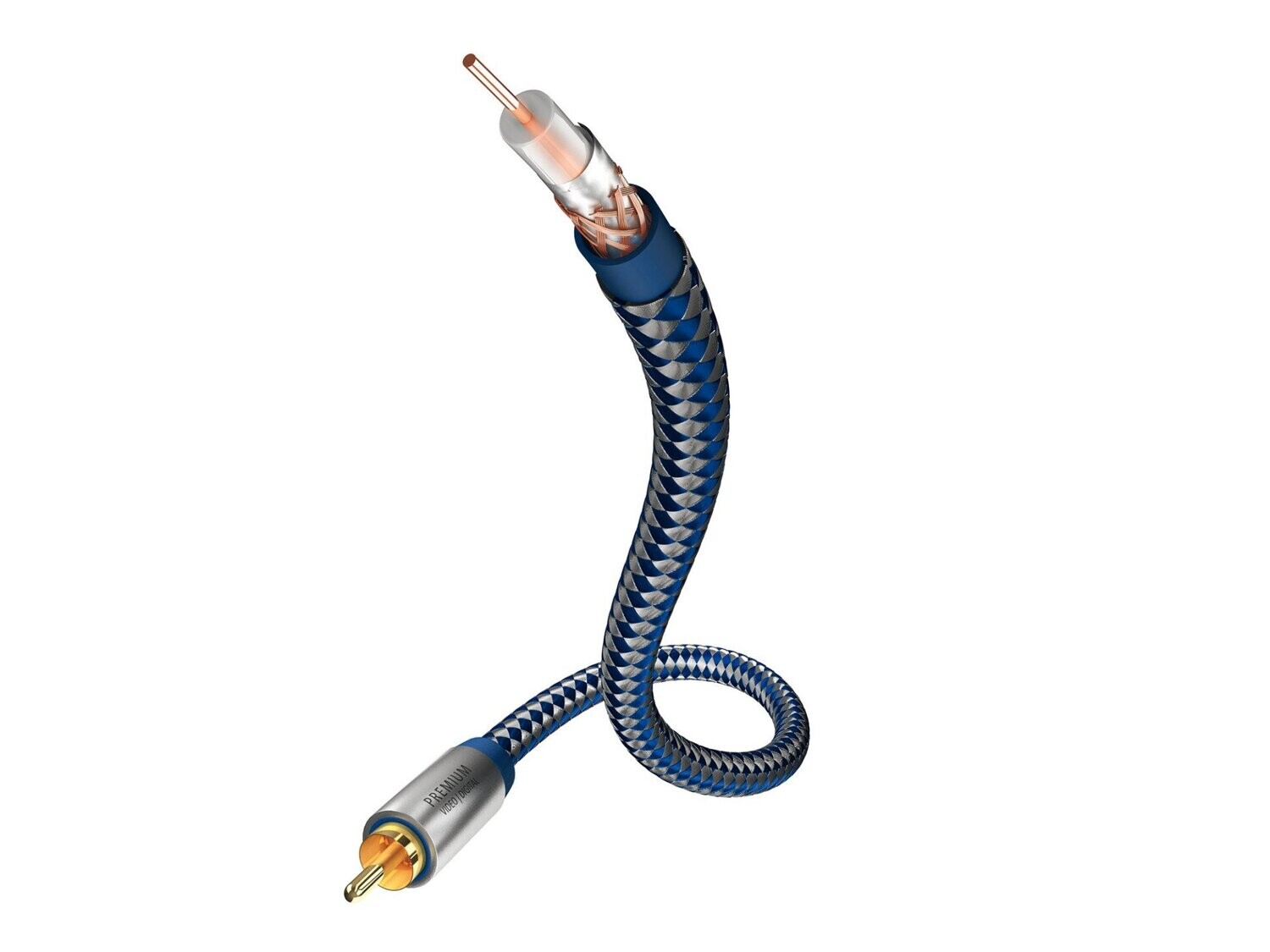 In-akustik Premium Video- / Digitalkabel RCA / RCA 75 Ohm