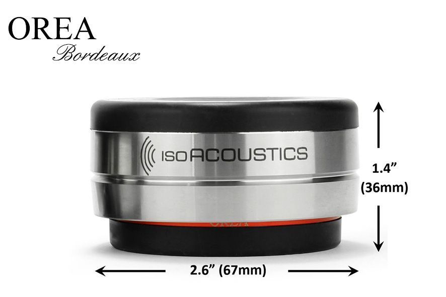 IsoAcoustics Orea Bordeaux Isolator-Füße