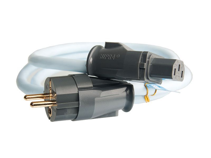 Supra Cables LoRad 2.5 MK II Netzkabel mit SW-EU Stecker gewinkelt