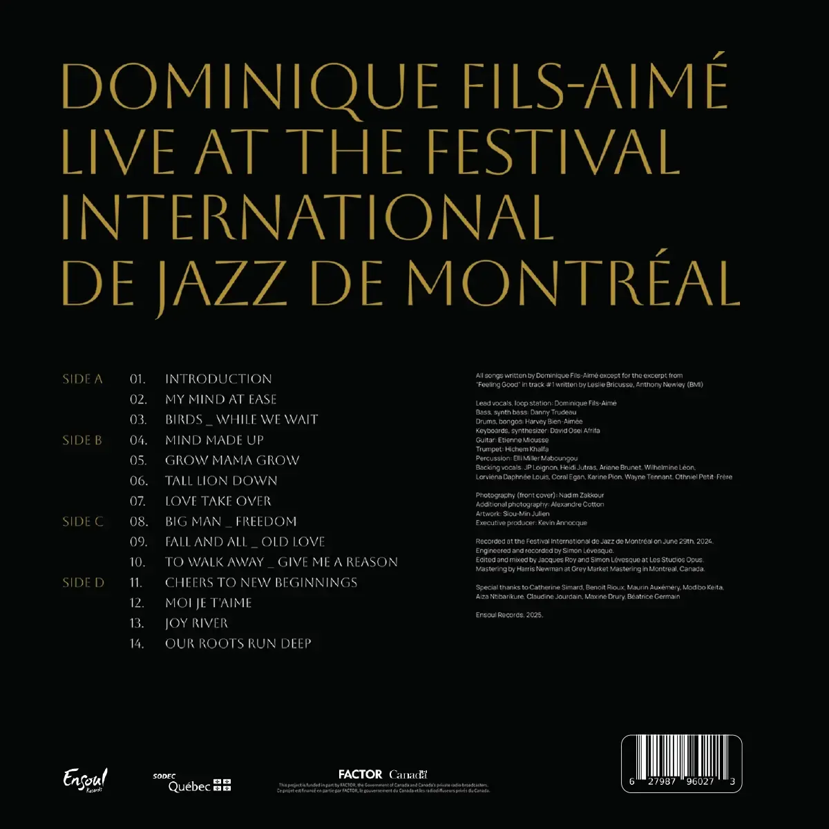 Dominique Fils-Aimé -  Live At The Montreal International Jazz Festiva