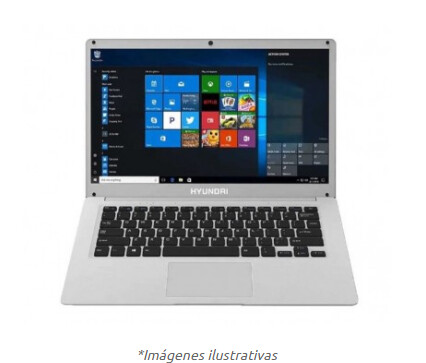 Laptop HYUNDAI HT14CCIC43SG2TB , 14.1 Pulgadas, Intel Celeron, N3060, 4 GB, Windows 10 Home, 64 GB + 2TB HDD