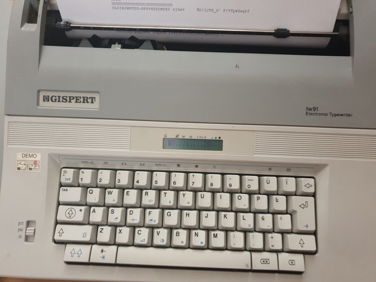 Máquina de escribir electrónica Gispert TE91