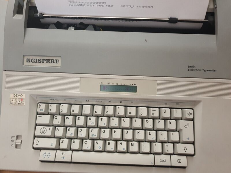 Máquina de escribir electrónica Gispert TE91