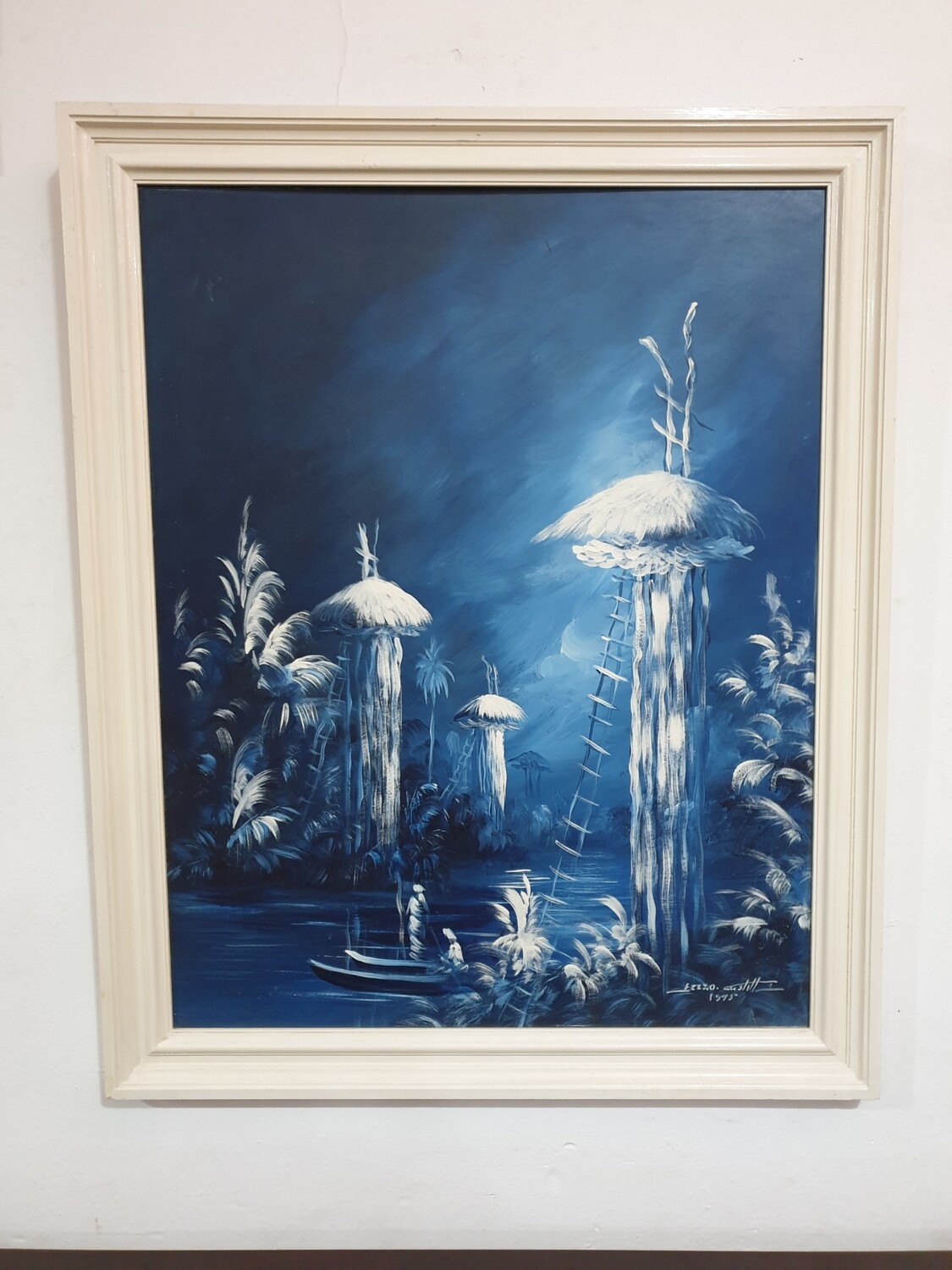 Cuadro de fantasía con firma del pintor