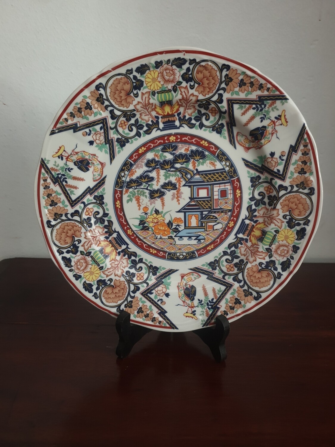 Plato decorativo oriental, 26cm