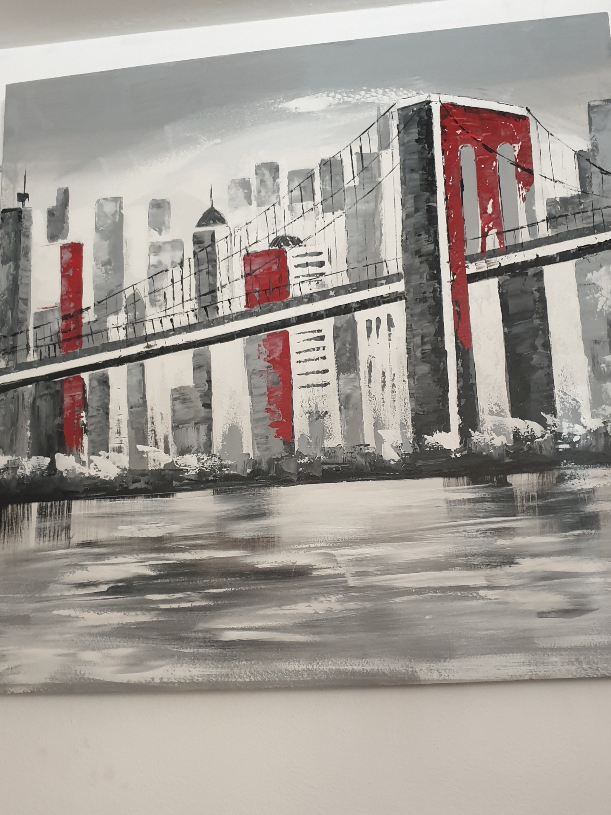 Cuadro moderno, oleo sobre lienzo