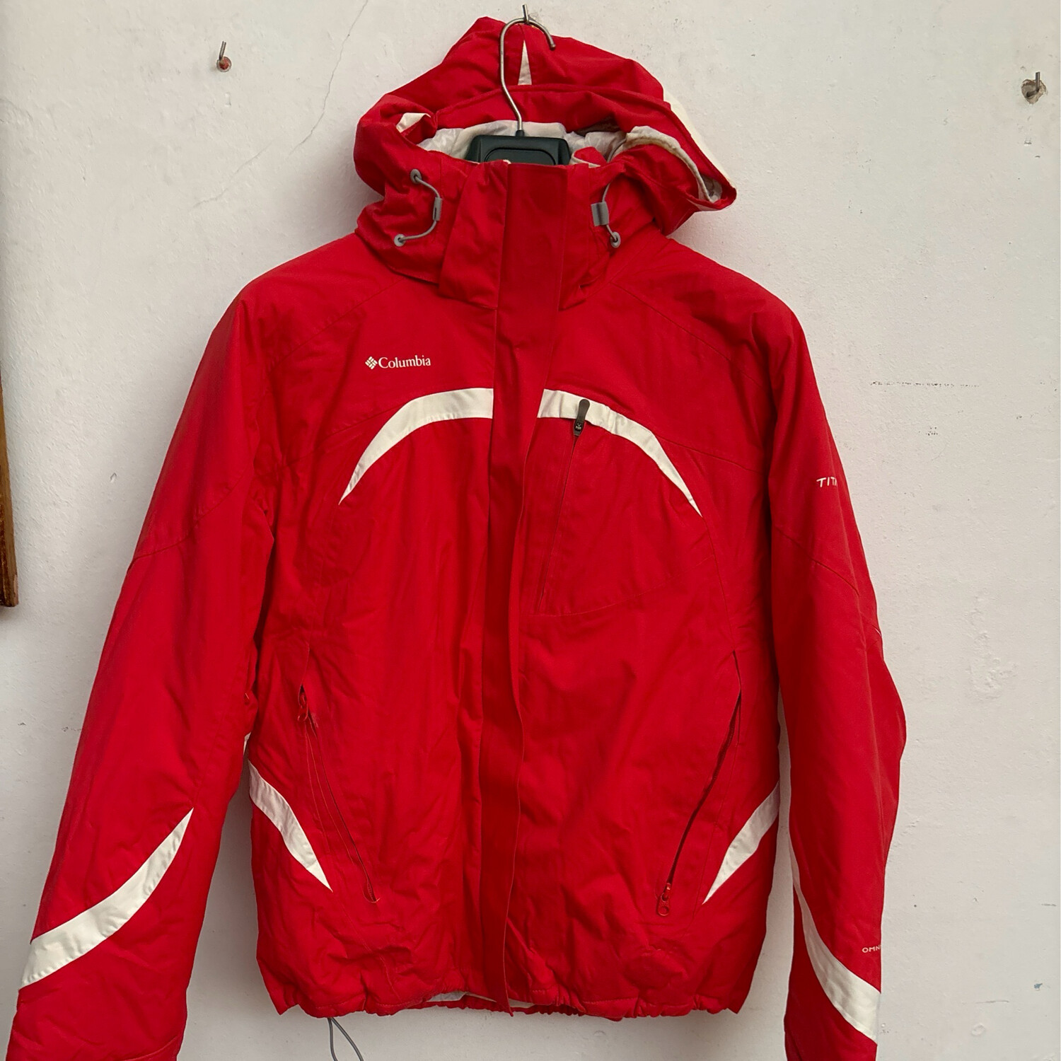 Chaqueta de esquí Columbia con capucha