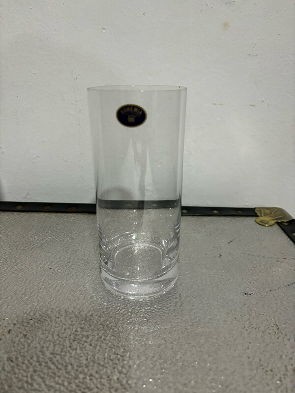 12 vasos de cristal fino,Bohemia