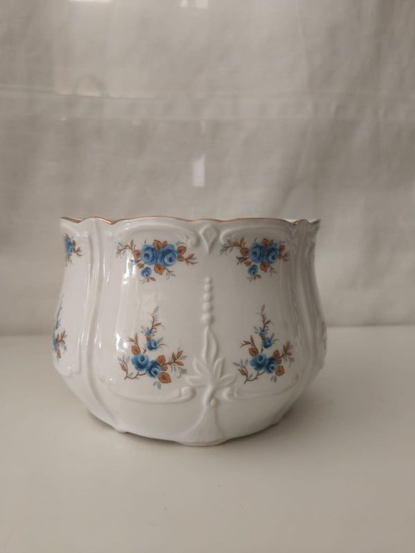 Macetero de porcelana esmaltada