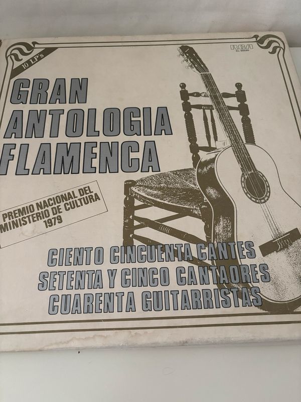 Discos de vinilo .Gran antología flamenca, 10 LP’s  con libreto