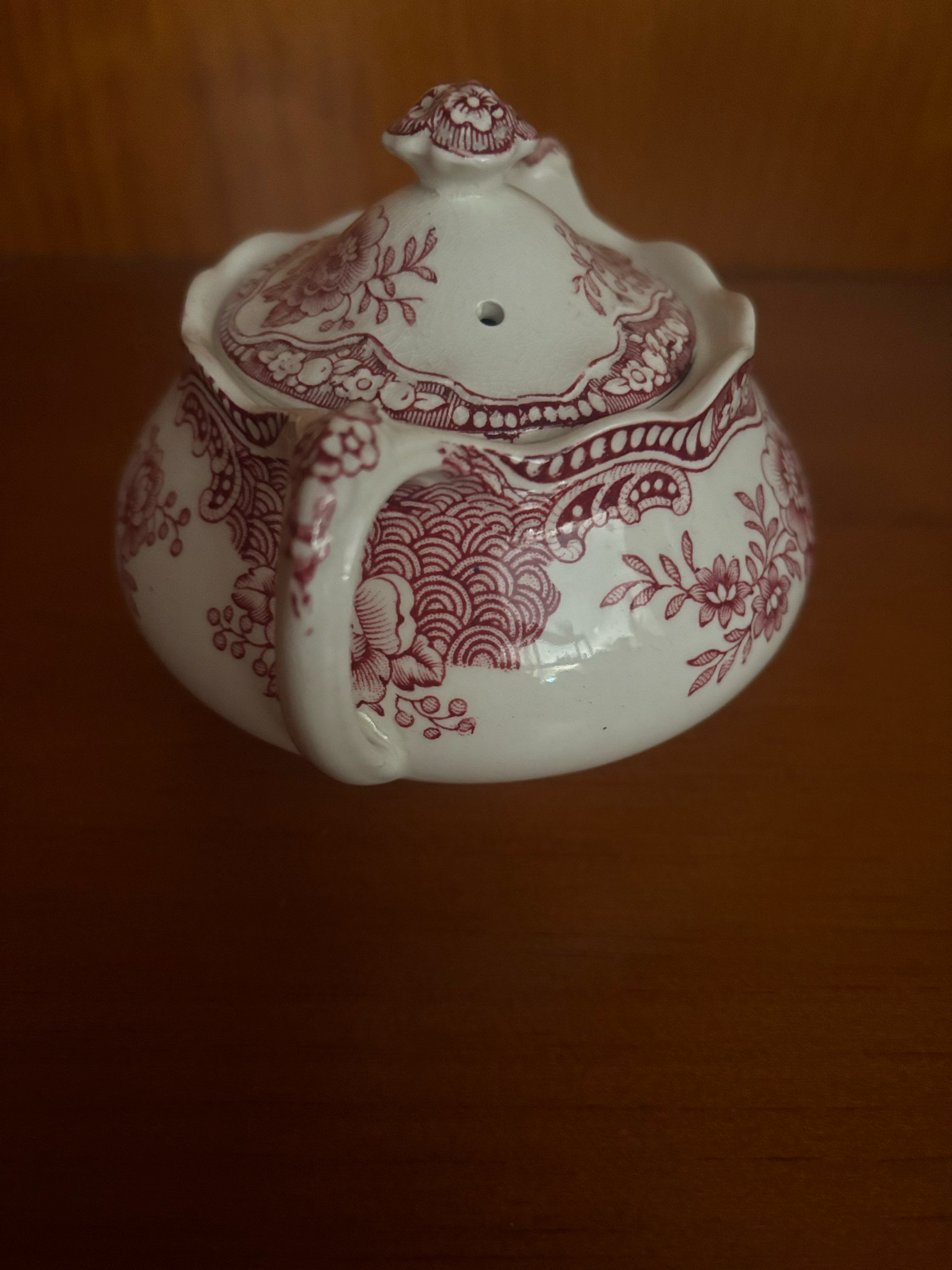 Azucarero de porcelana Bristol, Groun Ducal England