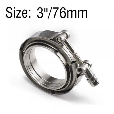 Braçadeira V-Band com falanges 76mm Braçadeira V-Band com falanges 76mm