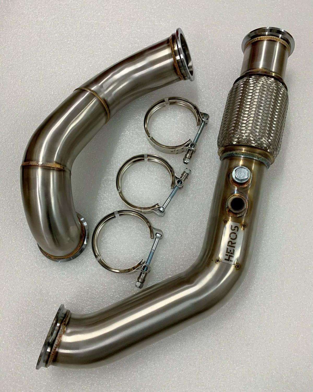 Downpipe K20/ K24 EP3 DC5 76mm V-BAND Coletor SIDEWINDER
