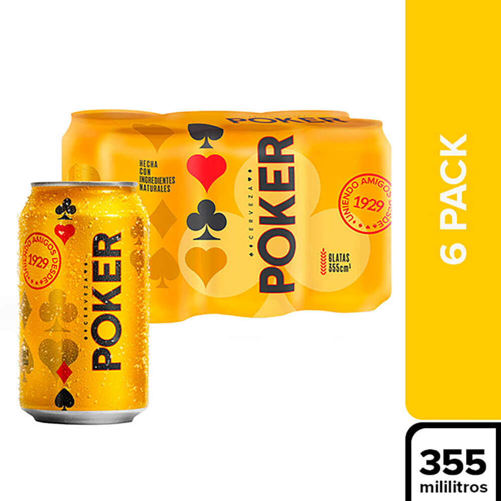 Poker lata 330ml * 24 Unidades