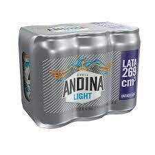 ANDINA LIGHT LATA 269ML X6