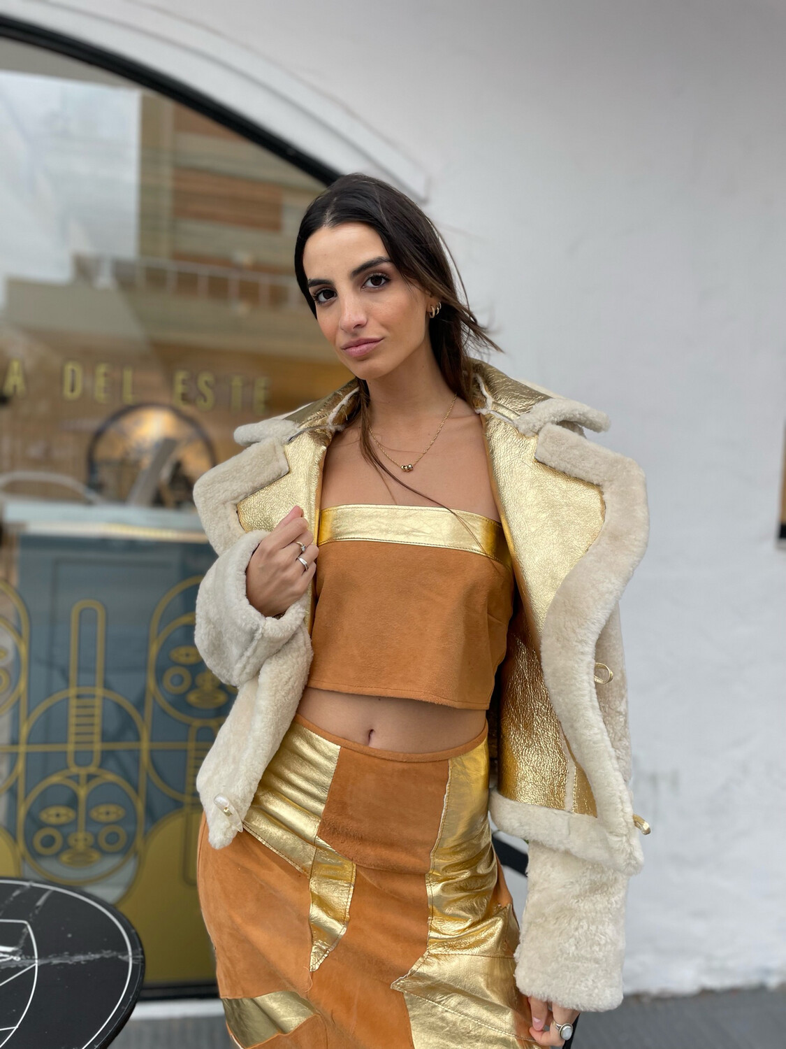 Top polonio-dorado /camel