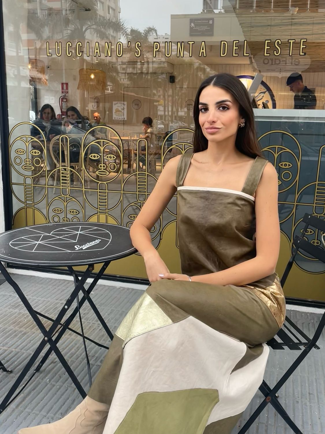 Top casual chic largo - verde