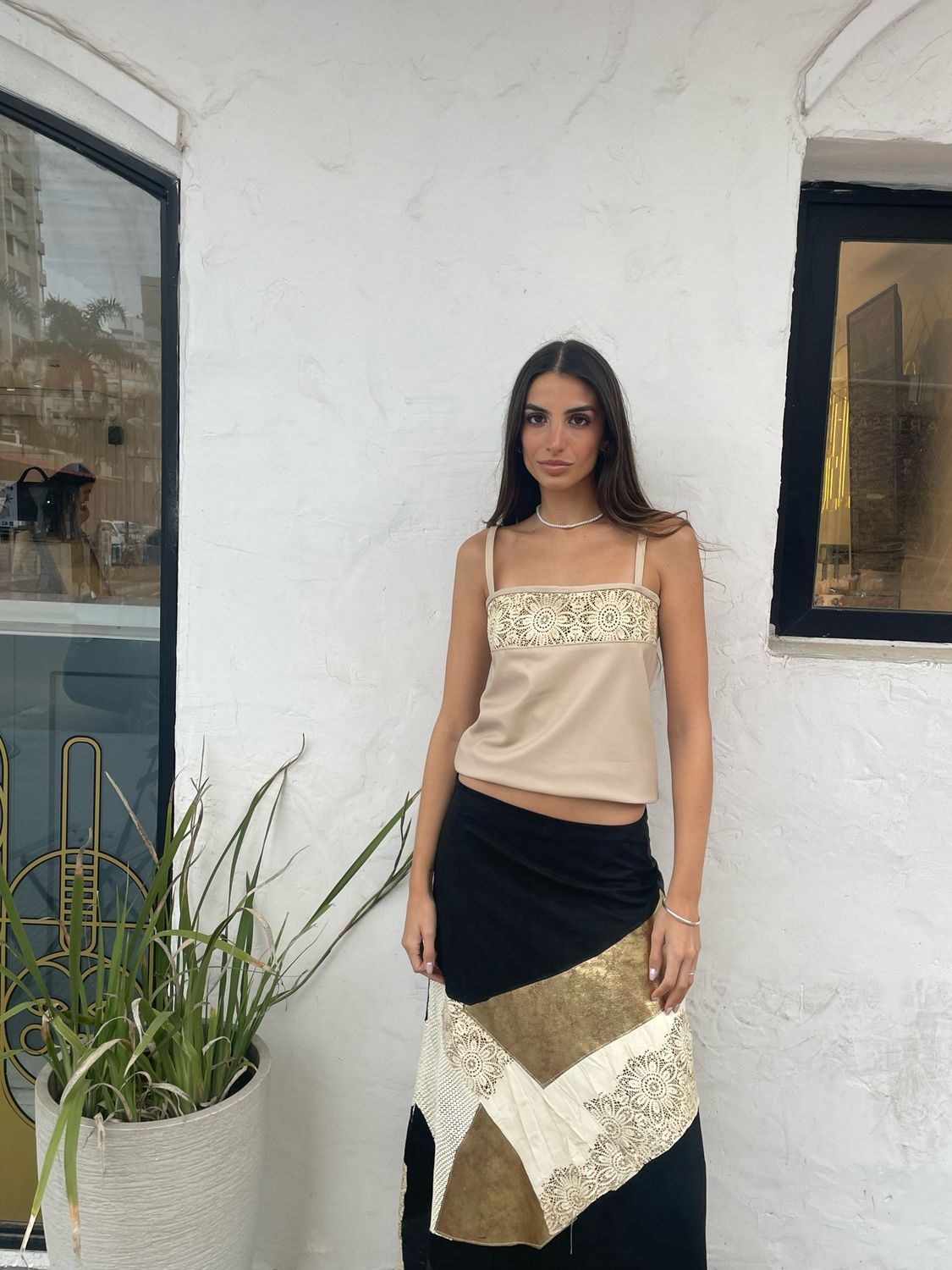 Top casual chic largo