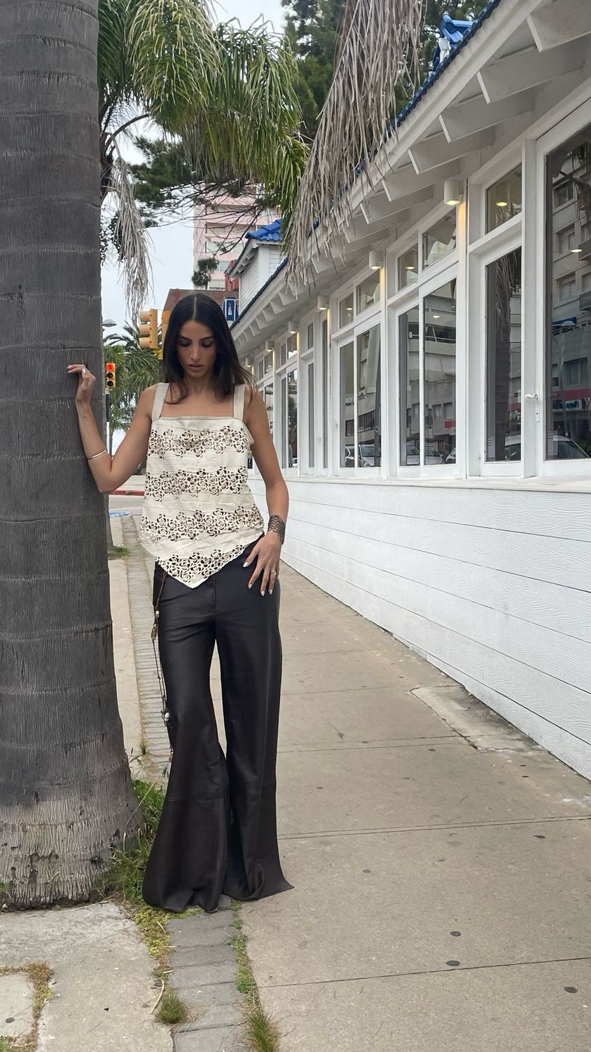 Top casual chic largo- natural