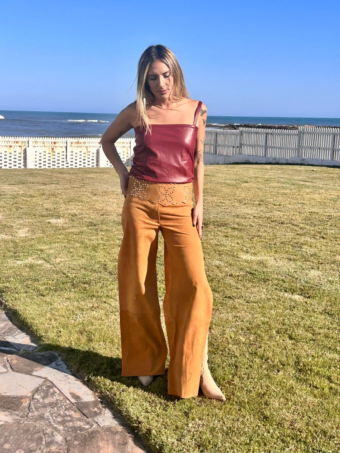 Pantalón Felicitas camel