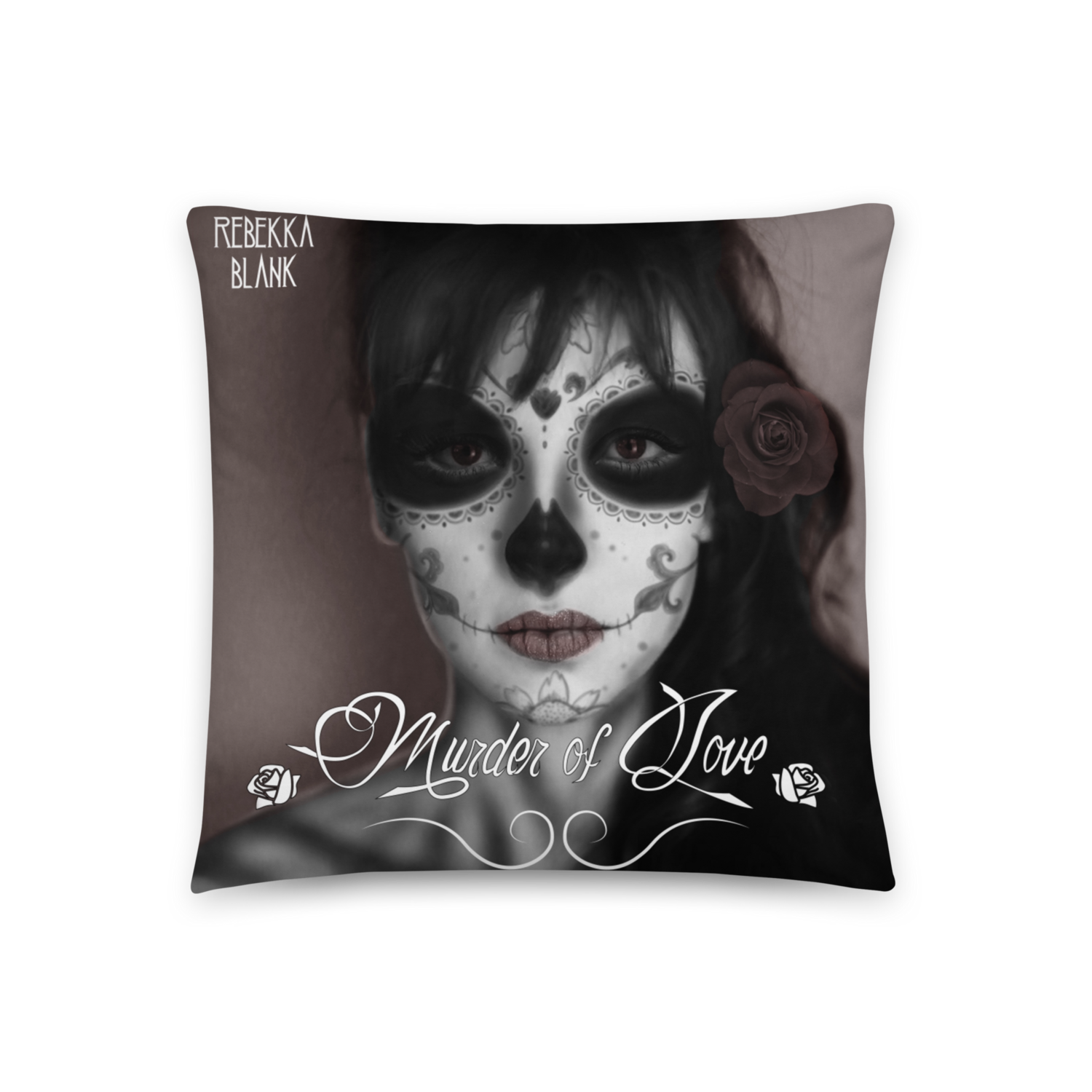 Murder of Love Rocker Throw Pillow