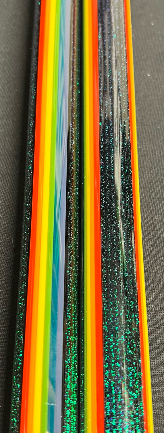 Rainbow Linework Tubing w/ Emerald Dichro Tubing   1ST