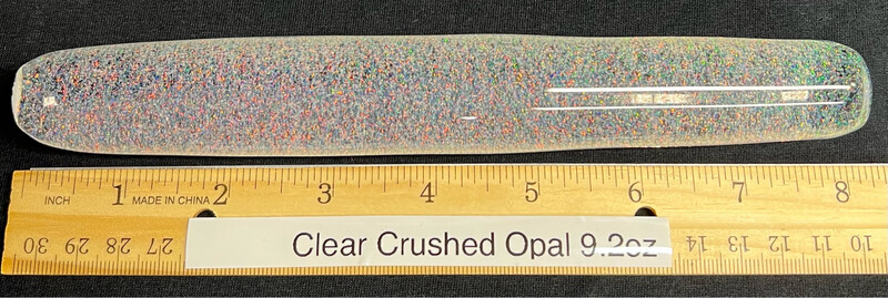 Clear Crushed Opal Rod 9.2oz