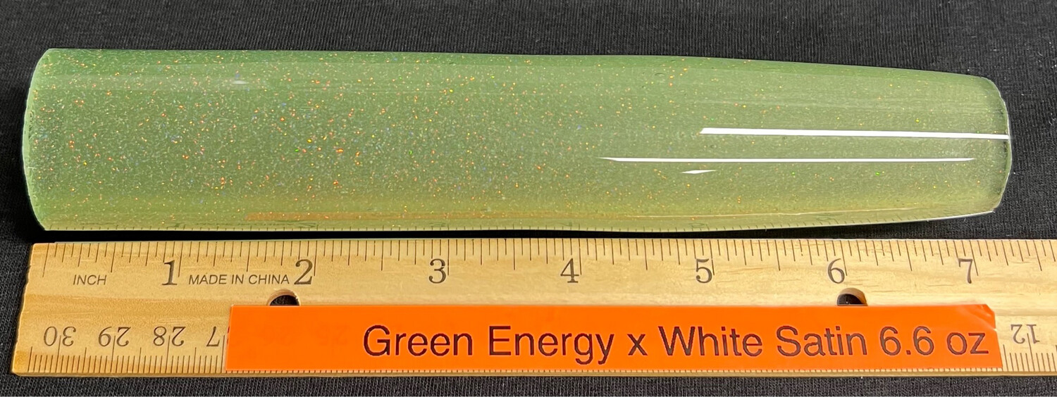 Green Energy X White Satin Crushed Opal Tube 6.6oz