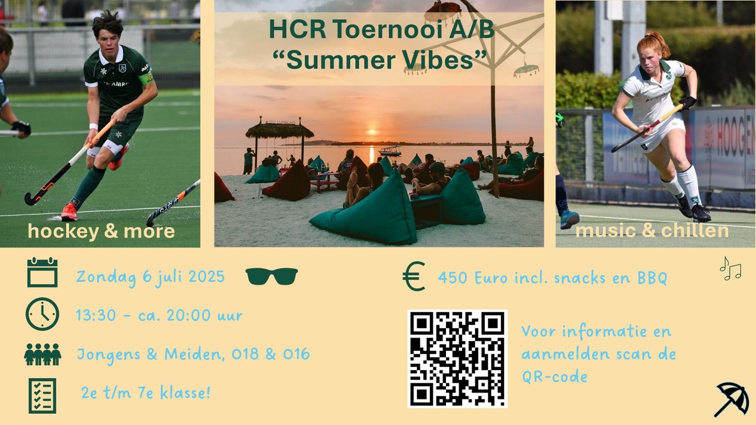 BBQ only - A/B toernooi 16 juni