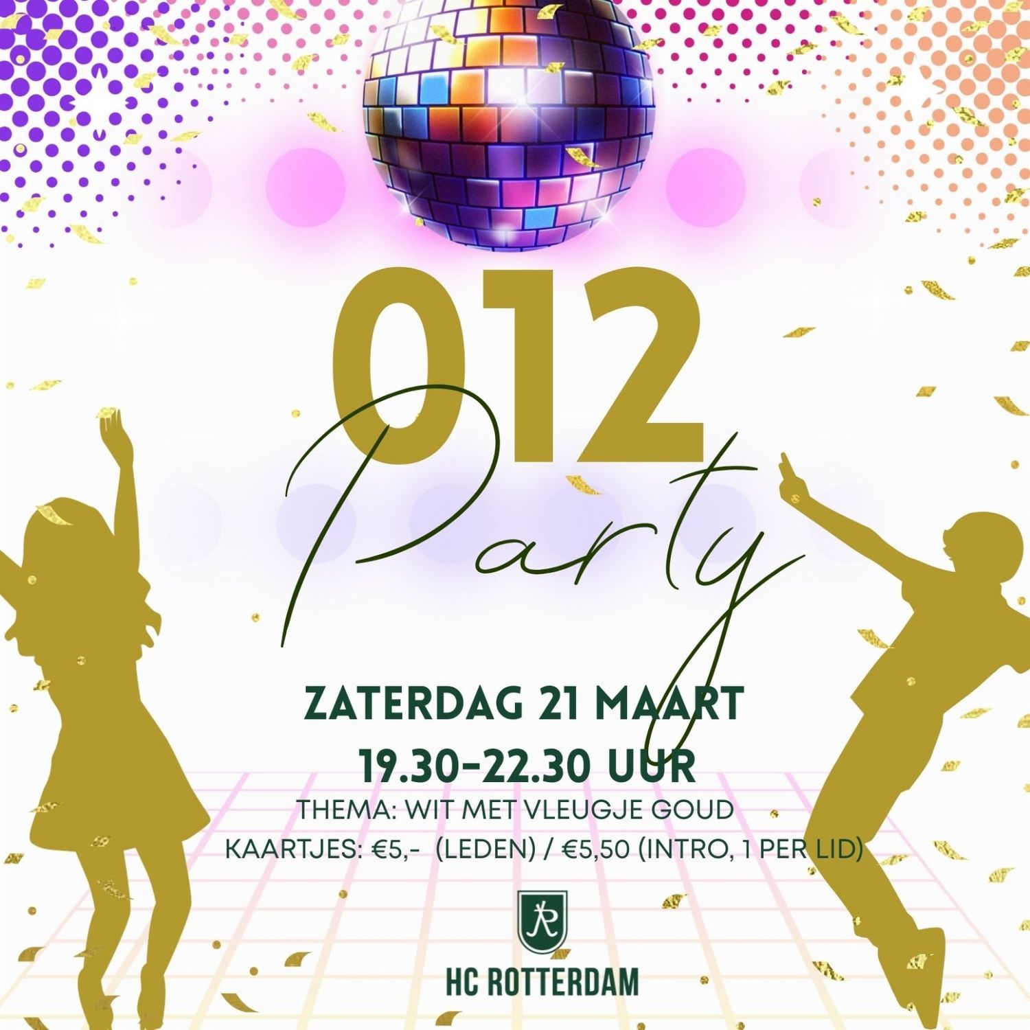 O12 feest: Wit met vleugje Goud (Binnenkort beschikbaar)