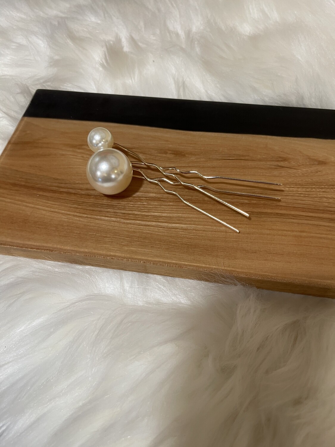 2-Piece Pearl Hair Pin