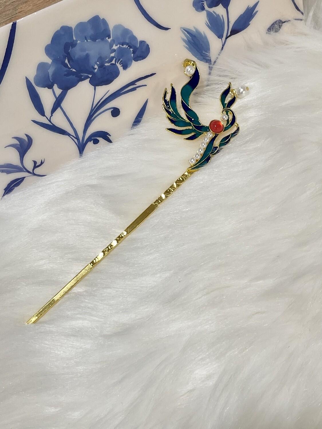 Peacock Hair Pin