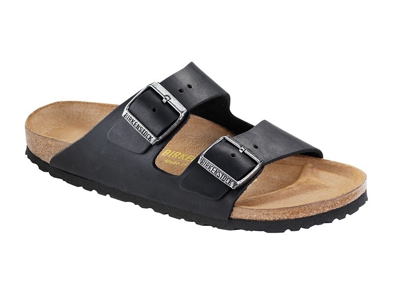 ARIZONA OILED LEATHER - BLACK - NARROW FOOTBED