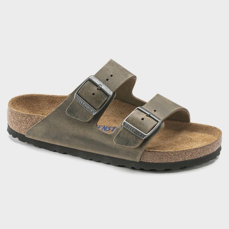 ARIZONA OILED LEATHER - FADED KHAKI - SOFT NARROW FOOTBED