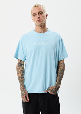 OUTLINE RECYCLED T-SHIRTS - SKY BLUE