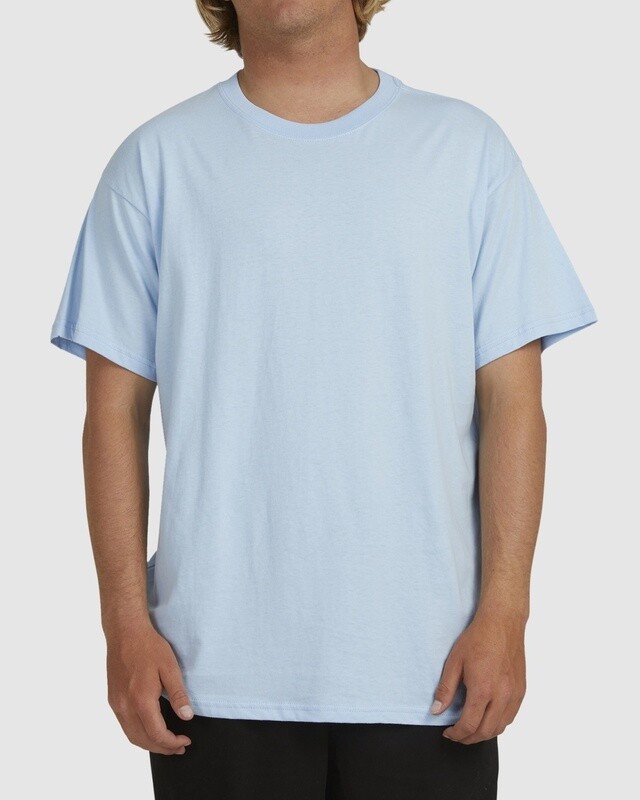 PREMIUM WAVE WASH TEE- POWDER BLUE
