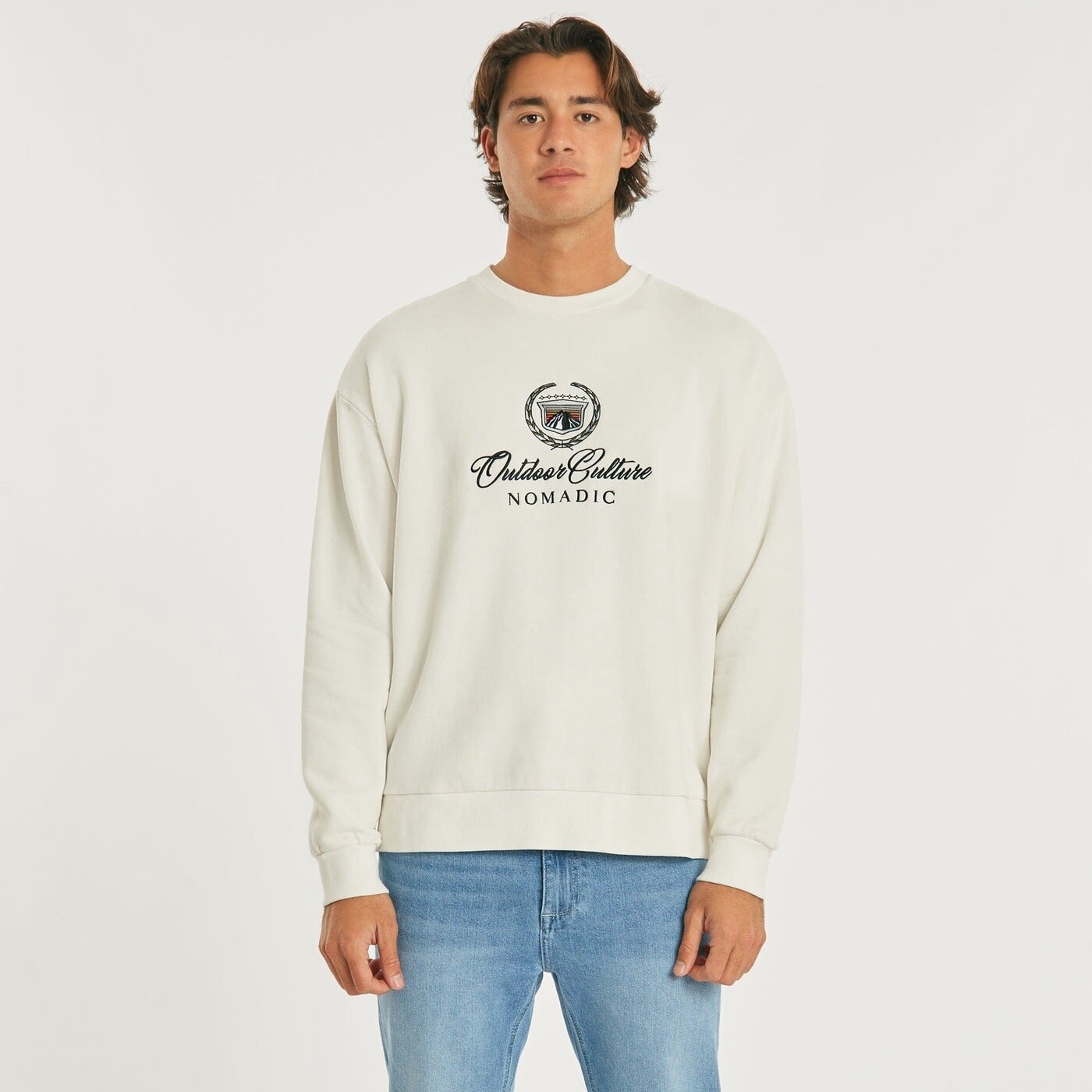 ESCALADE RELAXED SWEATER - OFF WHITE
