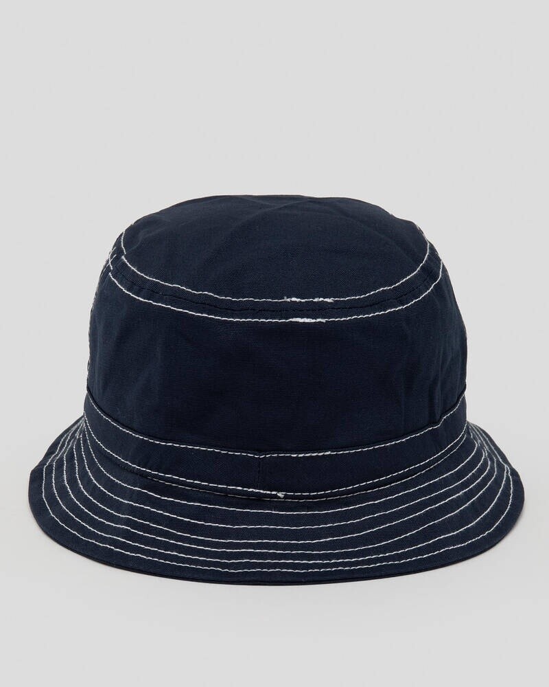 WAVE WASHED BUCKET HAT - NAVY
