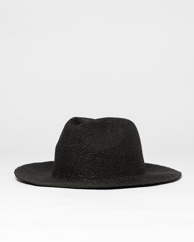 DEAN CRUSHABLE STRAW HAT - BLACK