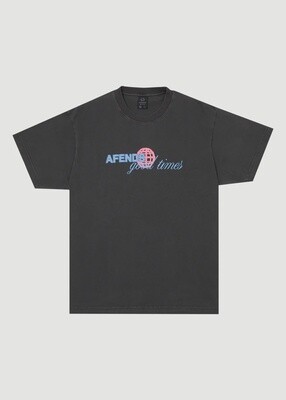 GOOD TIMES RECYCLED BODY FIT TEE - STONE BLACK