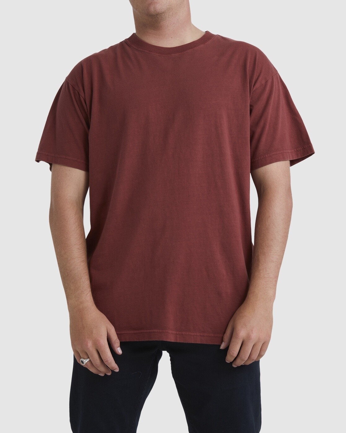PREMIUM WAVE WASH TEE - BRICK