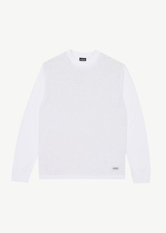 ESSENTIAL - HEMP LONG SLEEVE T-SHIRT - WHITE