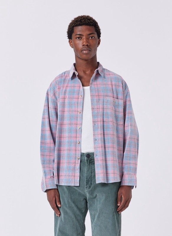 CABIN 2.0 SHIRT - PINK CORD PLAID