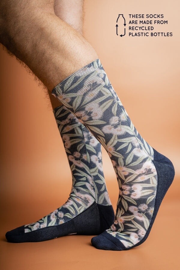 RECYCLED POLYESTER SOCKS - FLOWERING GUM