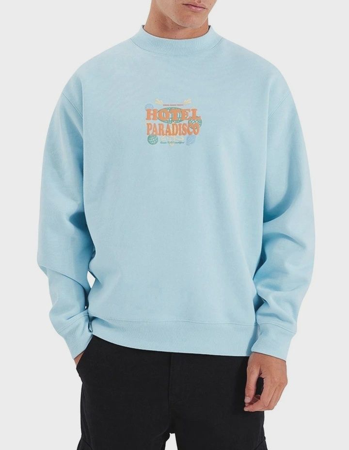 PARADISCO CREW NECK SWEATER - CRYSTAL BLUE