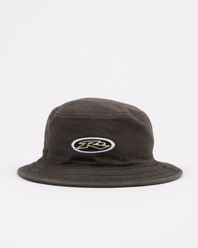 KICK FLIP REVERSIBLE BUCKET HAT - COAL